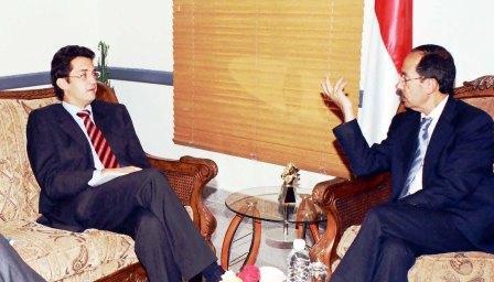 الأرحبي لدى لقائه بعثة الاتحاد الأوروبي أمس